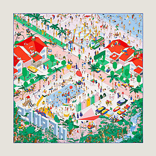 Hermes on The Beach scarf 90 | Hermès Singapore